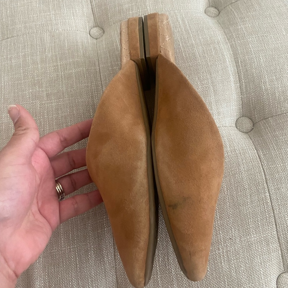 Birdies The Swan tan suede mule flats - Picture 5 of 7